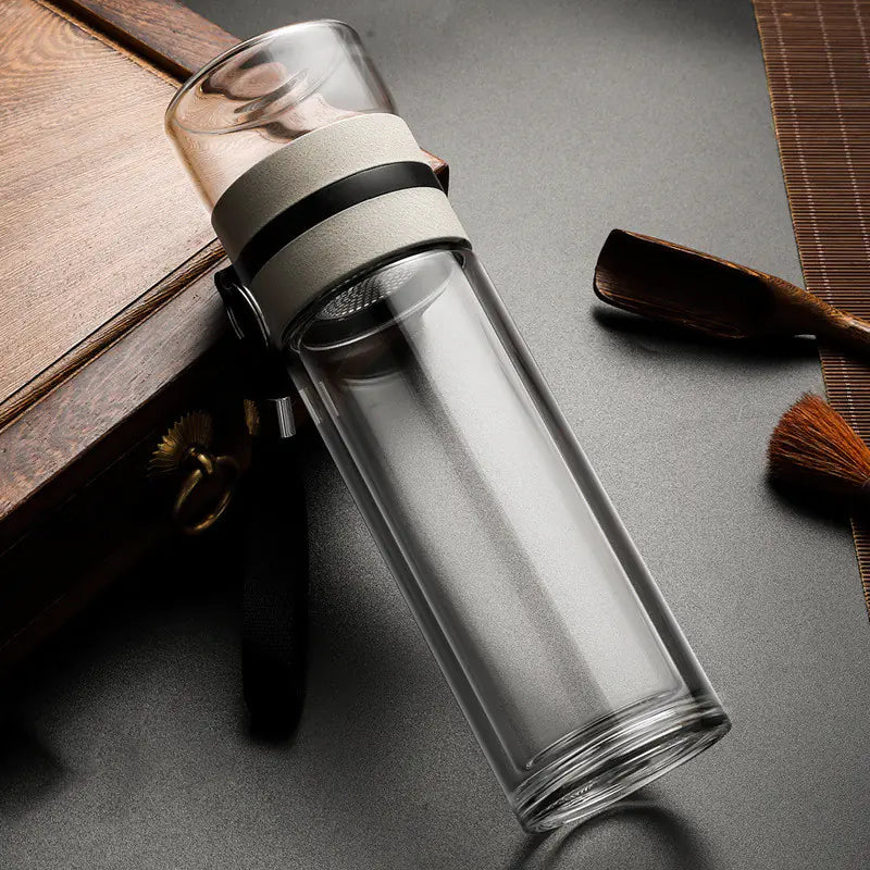 Bouteille infuseur en verre